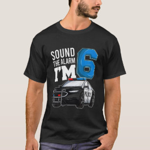 T-shirt Chemises De Voiture De Police Pour Enfants Enfants