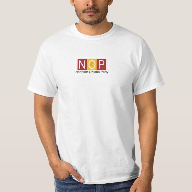 T-shirt Chemises de Zipperless des hommes de NOP et (Devant)