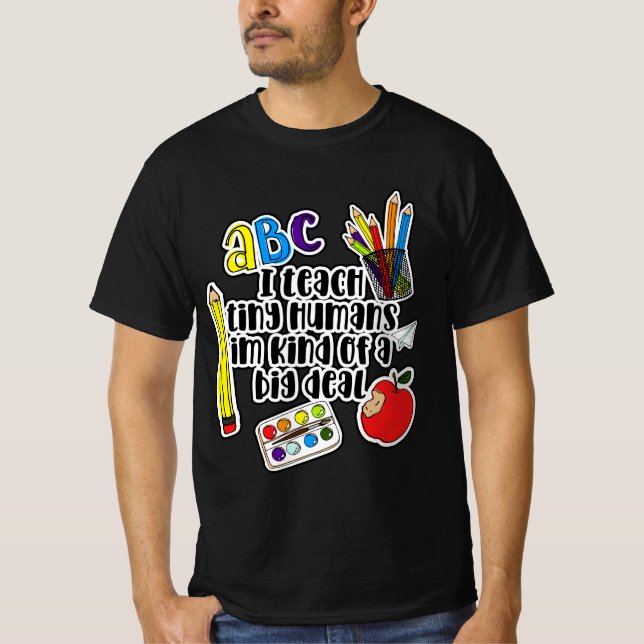 T-shirt Chemises d'enseignant inspirantes, Enseigner l'amo (Devant)