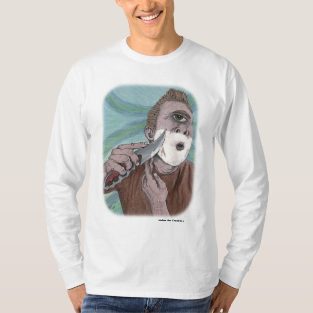 T-shirt Chemises d'Imaginaire d'art de Couteau de Grec Cyc (Devant)