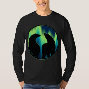 T-shirt Chemises d'ours de lumières du nord de chemise