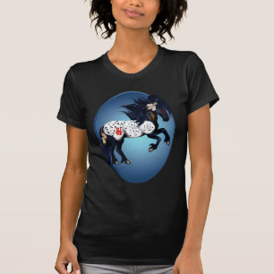 T-shirt Chemises d'ovale de poney de guerre d'Appaloosa
