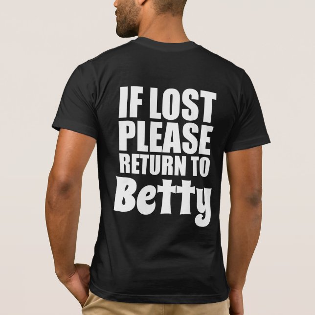 T-shirt Chemises drôles de couples personnalisées (Dos)