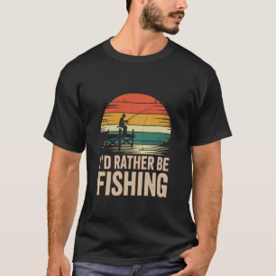 T-shirt Chemises drôles de pêche pour hommes Humour J'aime