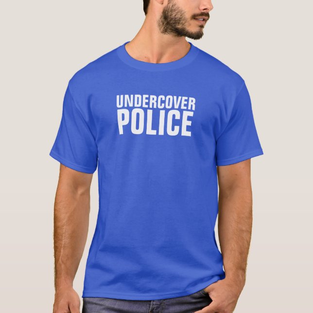 T-shirt Chemises drôles de police secrète (Devant)