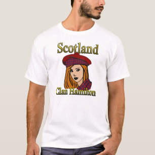 T-shirt Chemises écossaises Clan Hamilton Tartan