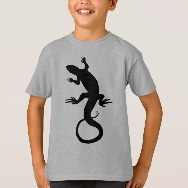 T-shirt Chemises enfant Lizard Sweatshirt Reptile Art  (Devant)