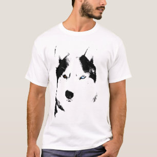 T-shirt Chemises enrouées de chien de traîneau de chien de