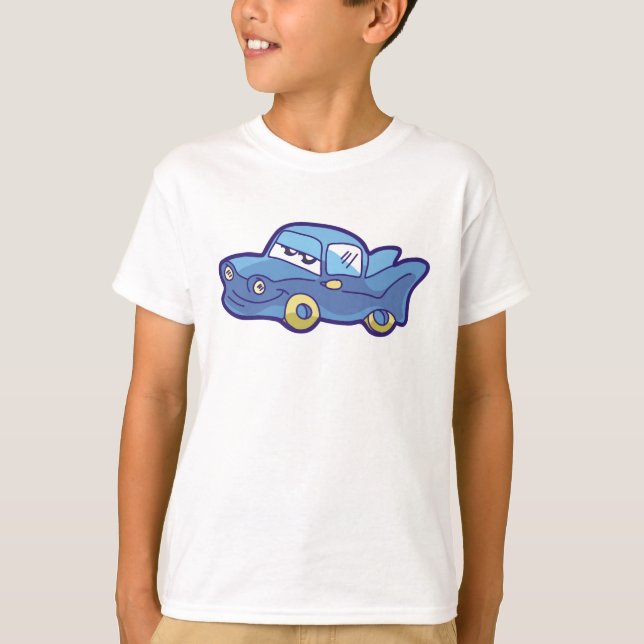 T-shirt Chemises et cadeaux Blue Car (Devant)