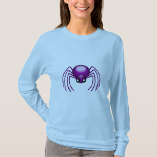 T-shirt Chemises et vêtements graphiques en araignée viole