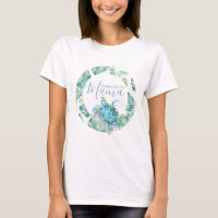 Chemises familiales baby showers Mama Tortue tropi