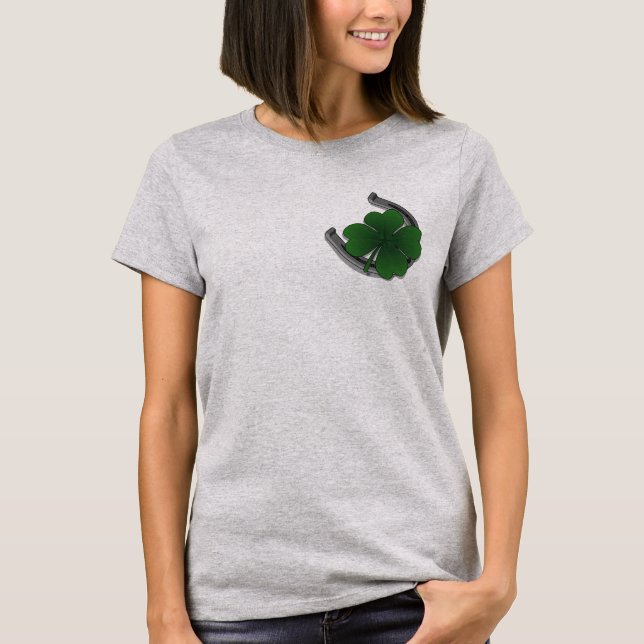 T-shirt Chemises femmes chanceuses Chemise de la dame St.  (Devant)