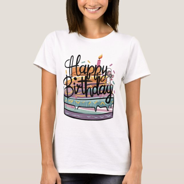 T-shirt Chemises femmes d'anniversaire (Devant)