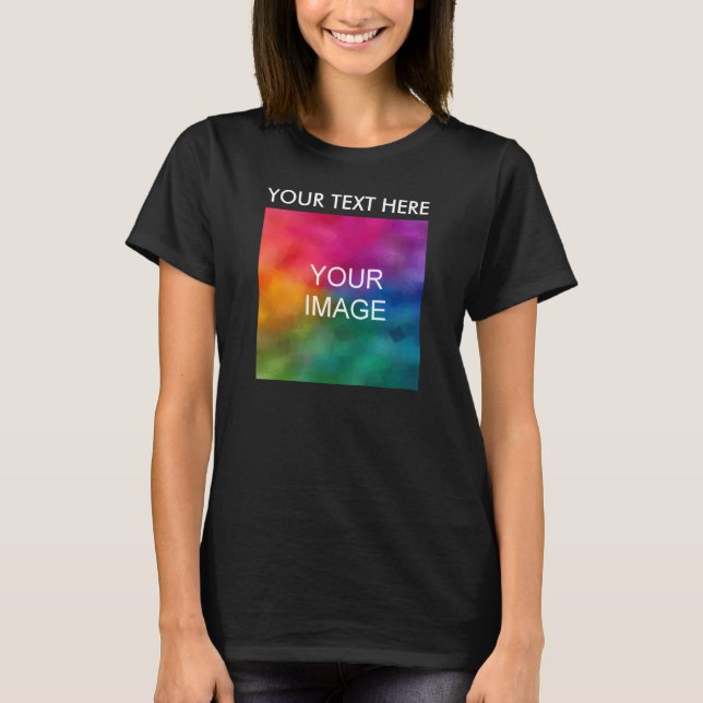 T-shirt Chemises femmes Modèle élégant Votre texte Photo (Devant)