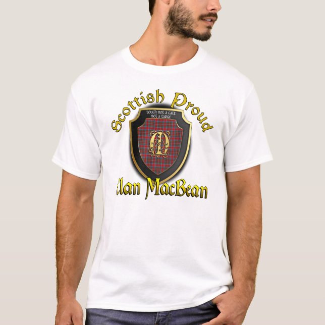 T-shirt Chemises fières écossaises de MacBean de clan (Devant)