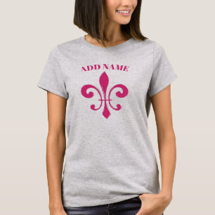 T-shirt Chemises Fleur De Lis Rouge