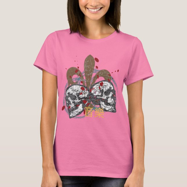 T-shirt Chemises Fleur de Rock (Devant)