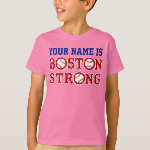 T-shirt Chemises fortes personnalisées de Boston d'enfant