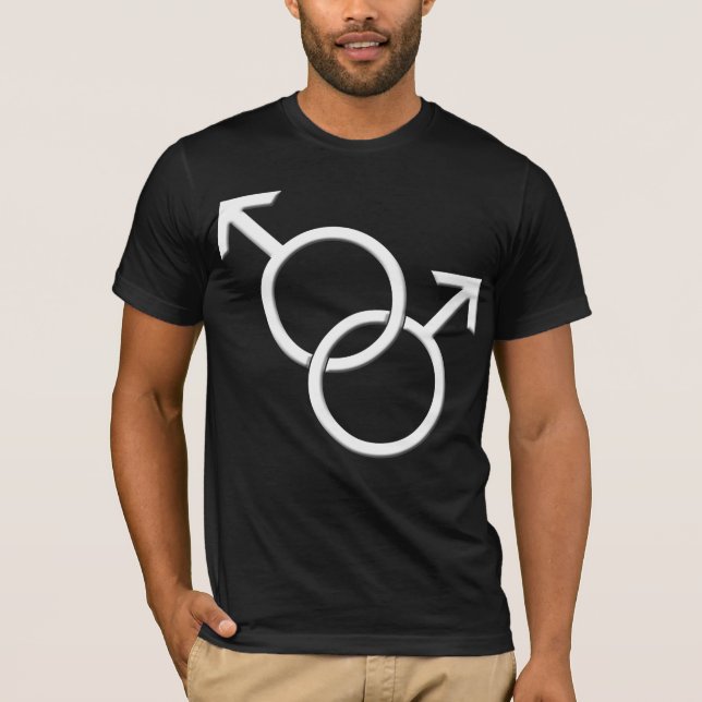 T-shirt Chemises gay pride Hommes - Chemises d'amour du mê (Devant)