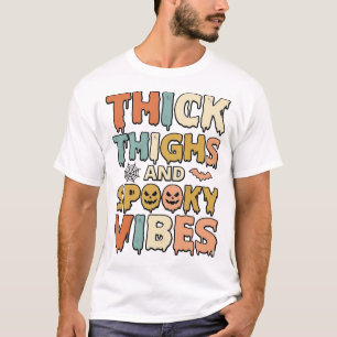 T-shirt Chemises Halloween Cuisses Épaisses et Vibes Sombr