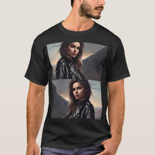 T-shirt Chemises IA, Muse Mystique Rock, Beauté Enigmatiqu