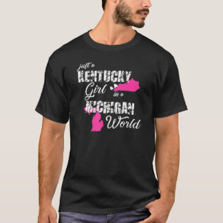 T-shirt Chemises Kentucky amusantes Juste une fille Kentuc