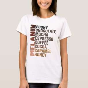 T-shirt Chemises Mélanine Drôles Juneteenth Femmes Histoir