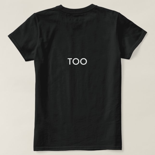 T-shirt chemises noires de matière des vies (Design dos)