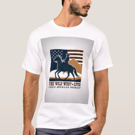T-shirt chemises occidentales pour les gars, chemise cowbo