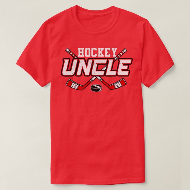 T-shirt Chemises Oncle De Hockey Pour Hommes Papa Fête des (Design devant)