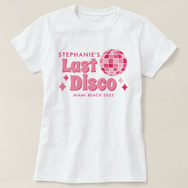 T-shirt Chemises personnalisables à thème disco pour enter (Design devant)