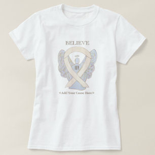 T-shirt Chemises personnalisées d'angle de ruban de sensib