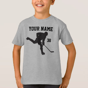T-shirt Chemises personnalisées d'hockey pour des garçons
