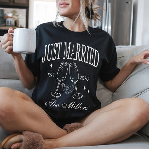 T-shirt Chemises personnalisées pour jeunes mariés pour la