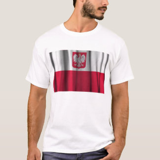 T-shirt Chemises polonaises de vague de drapeau