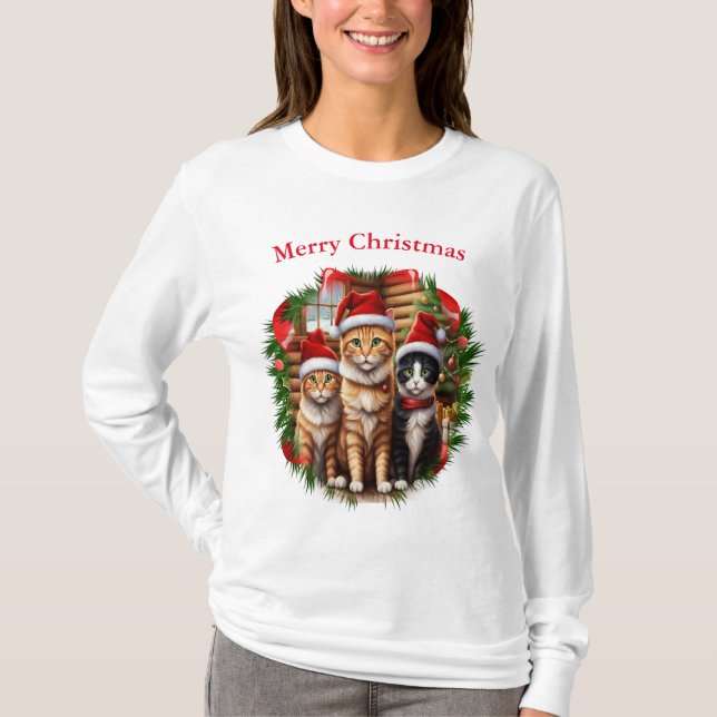 T-shirt Chemises pour chats (Devant)