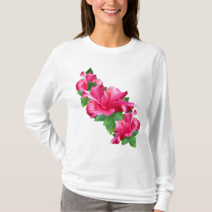 T-shirt Chemises roses de la Reine de ketmie