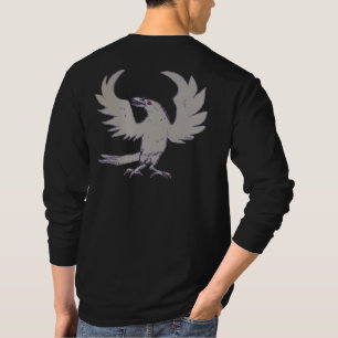 T-shirt Chemises rouges à yeux de crow d'horreur