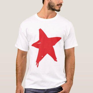 T-shirt Chemises rouges d'hommes d'étoile