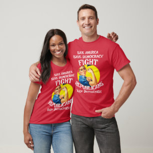 T-SHIRT CHEMISES TSA FEMME DOJ FV PARTI RÉPUBLICAIN DOD CO