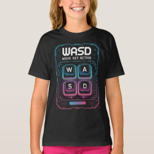 T-shirt chemises wasd pour joueurs pc