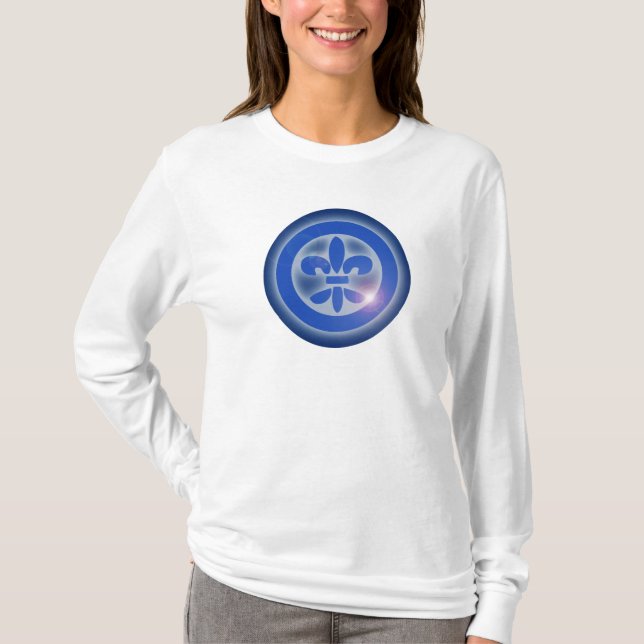 T-shirt Chemisette Femme Fleur de lis Ho Oponopono (Devant)