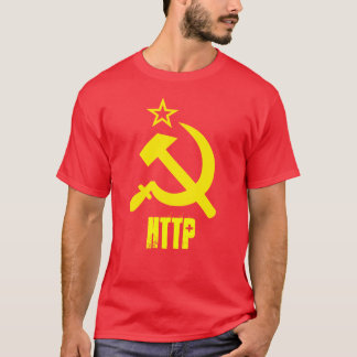 T-SHIRT CHEMISETTE HTTP - CCCP JAUNE