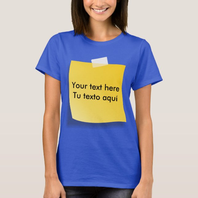 T-shirt Chemisette post-it (Devant)