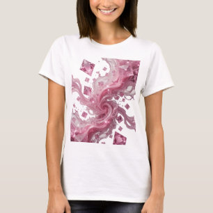 T-shirt Chemisier à déclaration Edgy Silver PINK CRYSTAL S