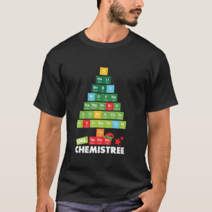 T-shirt Chemistree Christmas Tree Chimiste Enseignants en 
