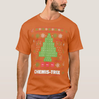 T-shirt Chemistree Funny Science Christmas Tree Chimie