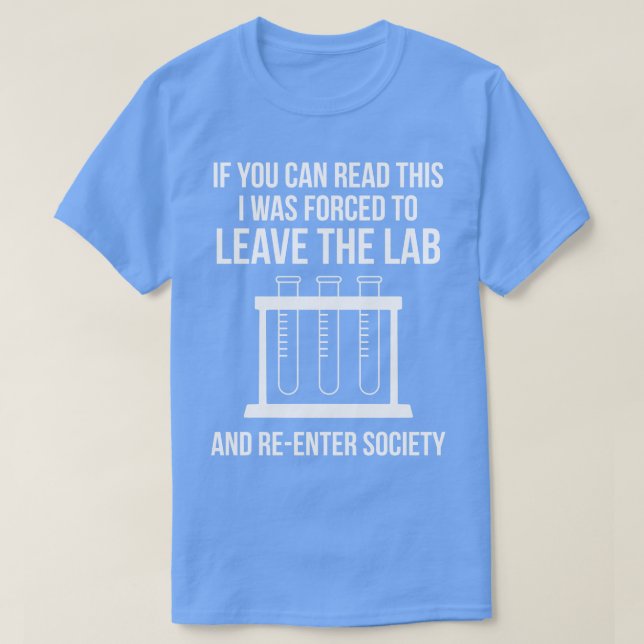 T-shirt Chemistry Science Funny Laboratory (Design devant)