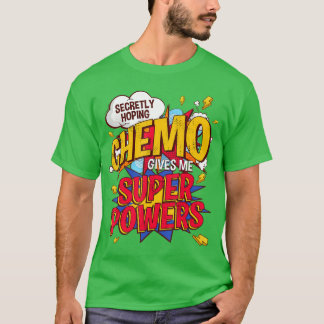 T-shirt Chemo Gives Me Super Power Pop Comic Breast Cancer