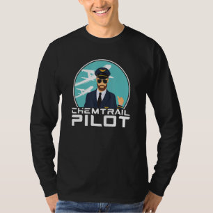 T-shirt Chemtrail Pilot Poison Aluminium Conspiration Casq